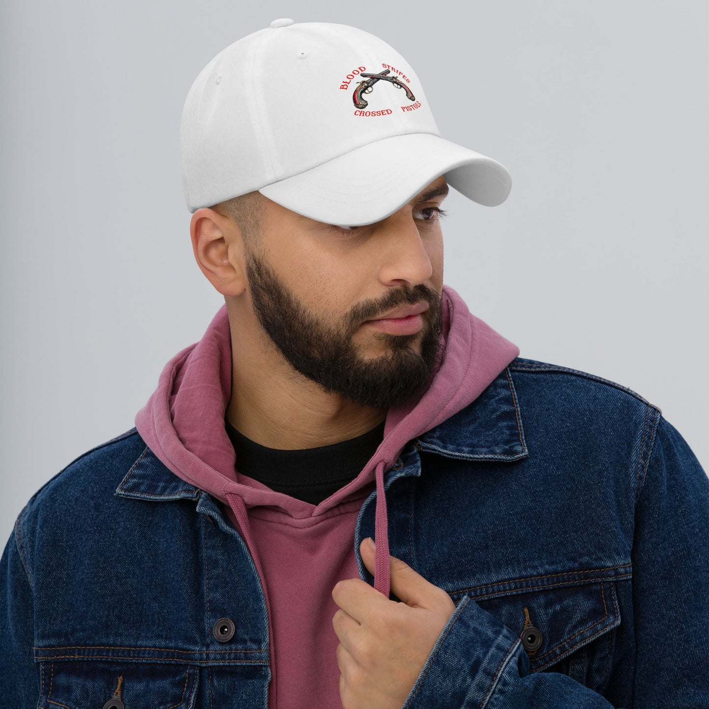 Blood Stripes Crossed Pistols | Graphic Hat | Unisex - Smith's Tees
