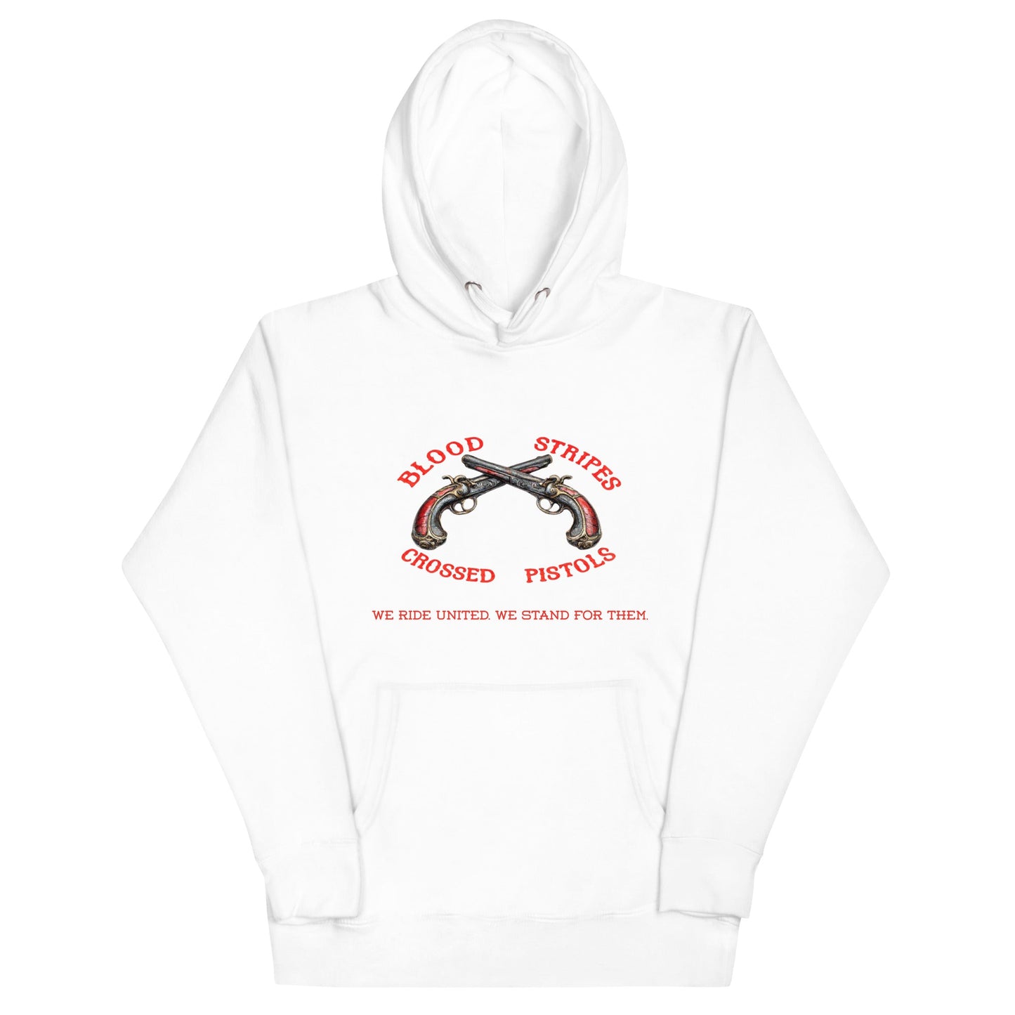 Blood Stripes Crossed Pistols | Unisex Hoodie - Smith's Tees