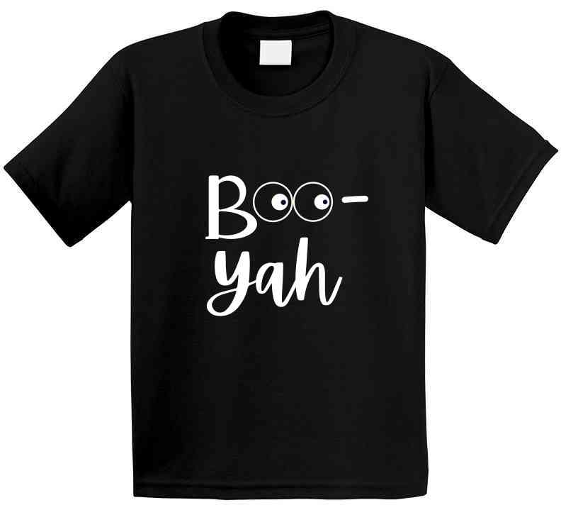 Boo - Yah | Halloween Statement T-Shirt | Kids, Tweens, & Tees Spooky T-Shirt - Smith's Tees