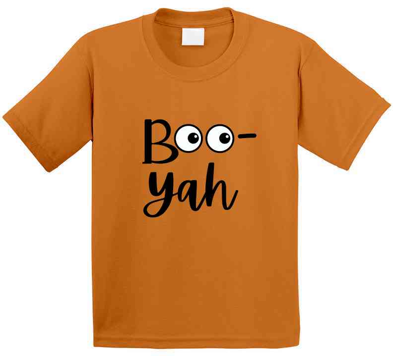 Boo - Yah | Halloween Statement T-Shirt | Kids, Tweens, & Tees Spooky T-Shirt - Smith's Tees