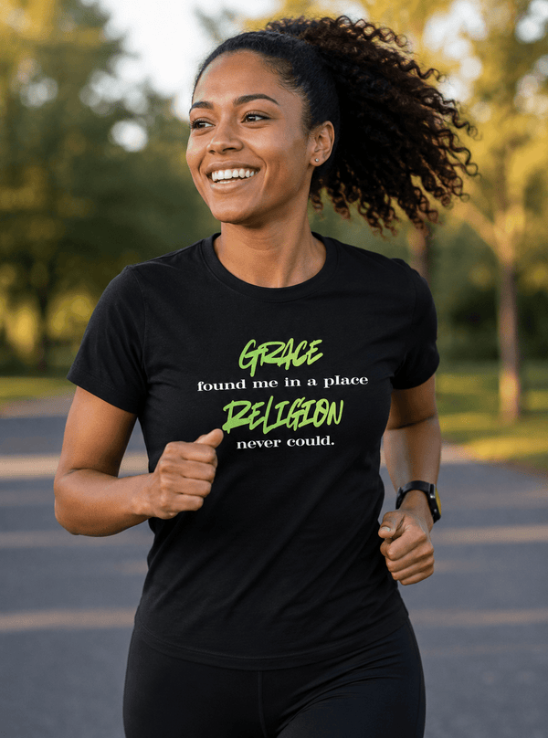 Grace Found Me Tee - Green