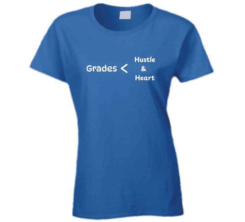 Grades < Hustle & Heart - Empowering Statement T-Shirt | Kids, Tweens & Teens Tee | Unisex - Smith's Tees