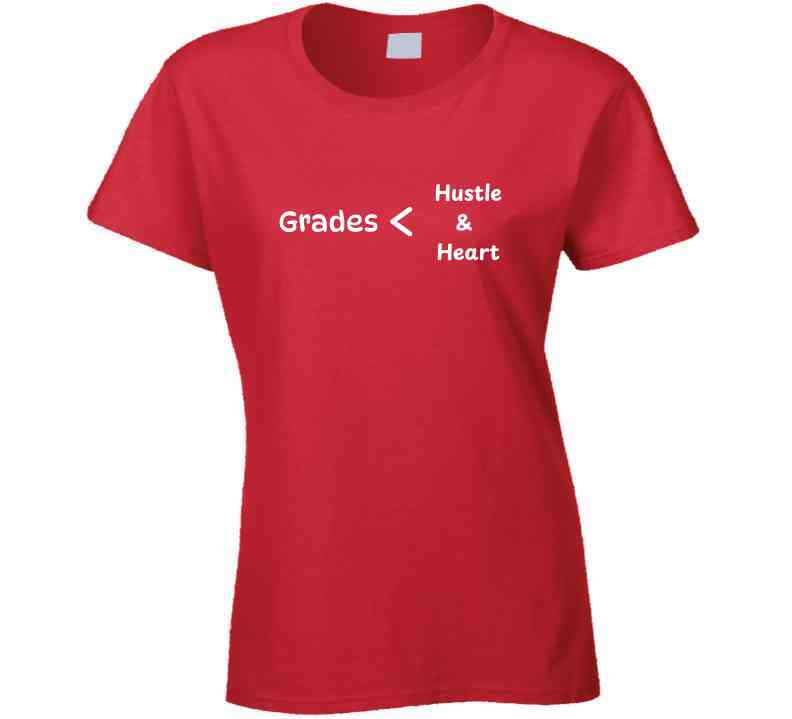Grades < Hustle & Heart - Empowering Statement T-Shirt | Kids, Tweens & Teens Tee | Unisex - Smith's Tees