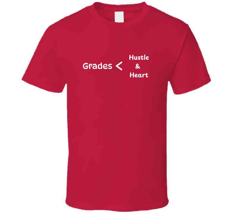 Grades < Hustle & Heart - Empowering Statement T-Shirt | Kids, Tweens & Teens Tee | Unisex - Smith's Tees