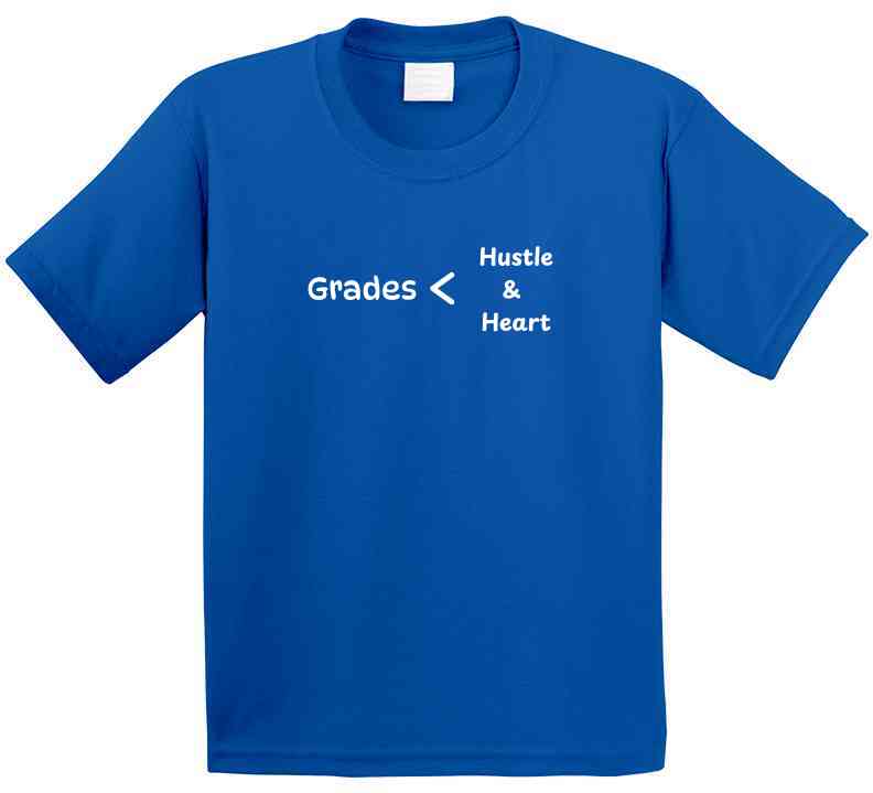 Grades < Hustle & Heart - Empowering Statement T-Shirt | Kids, Tweens & Teens Tee | Unisex - Smith's Tees
