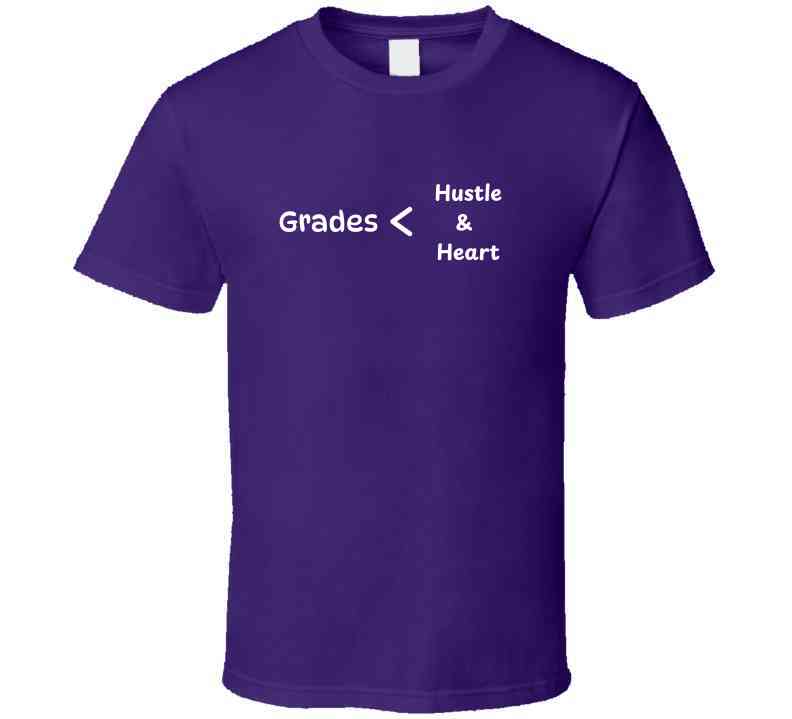 Grades < Hustle & Heart - Empowering Statement T-Shirt | Kids, Tweens & Teens Tee | Unisex - Smith's Tees