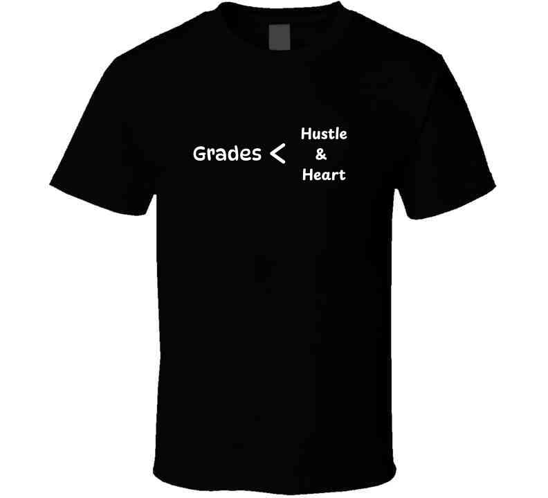 Grades < Hustle & Heart - Empowering Statement T-Shirt | Kids, Tweens & Teens Tee | Unisex - Smith's Tees