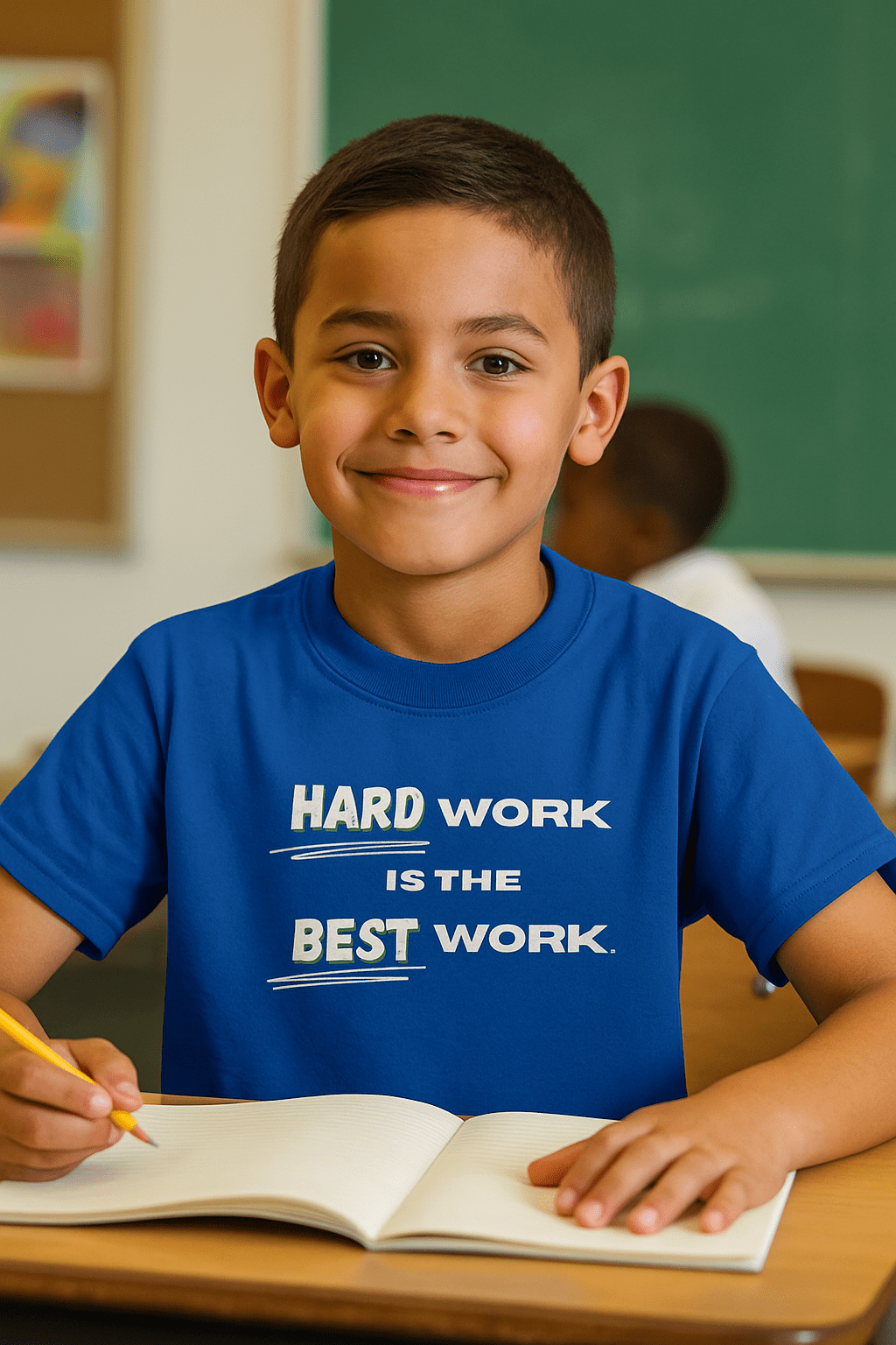 Hard Work Is The Best Work | Motivational Statement T-Shirt | Kids, Athletes, Teachers Inspirational Tee - Smith's Tees