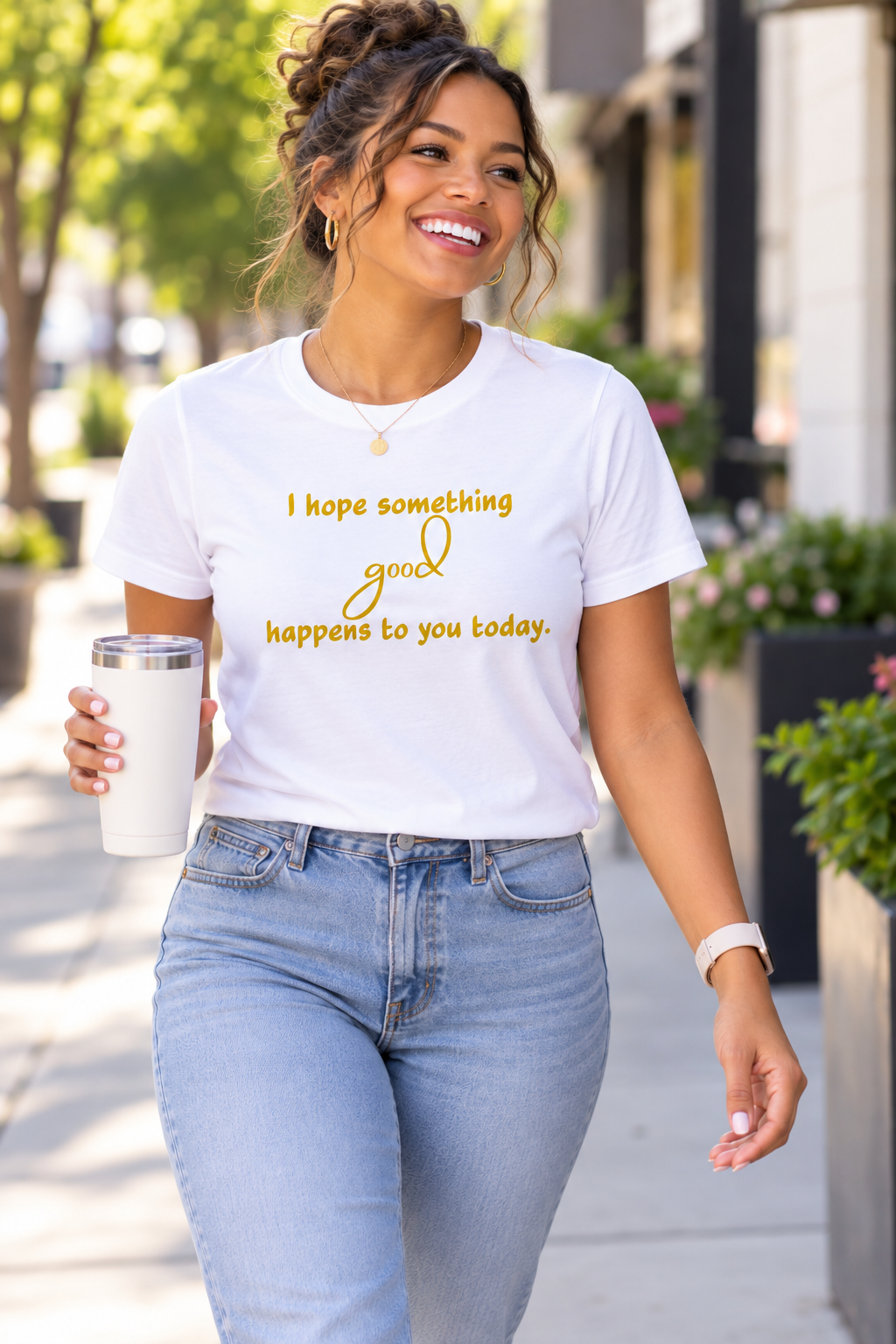 Inspirational T-Shirt - I Hope Something Good Happens - Unisex T-Shirt