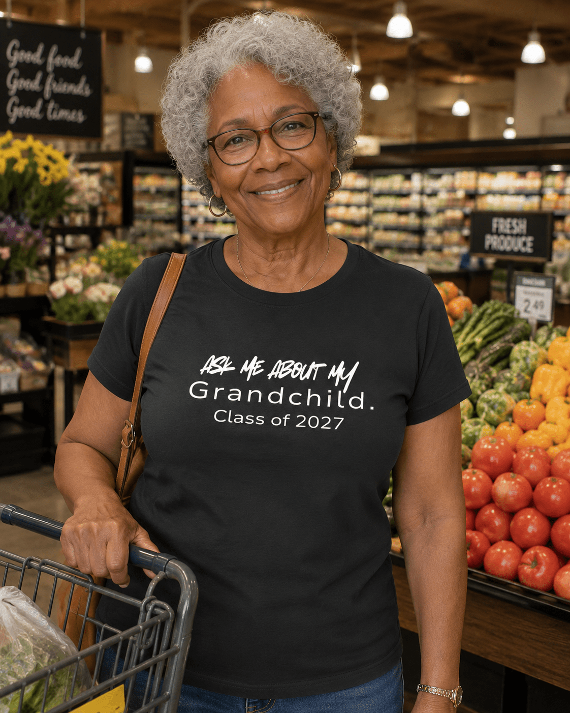 Ask Me About My Grandchild Class of 2027 T-Shirt | Unisex - Smith's Tees