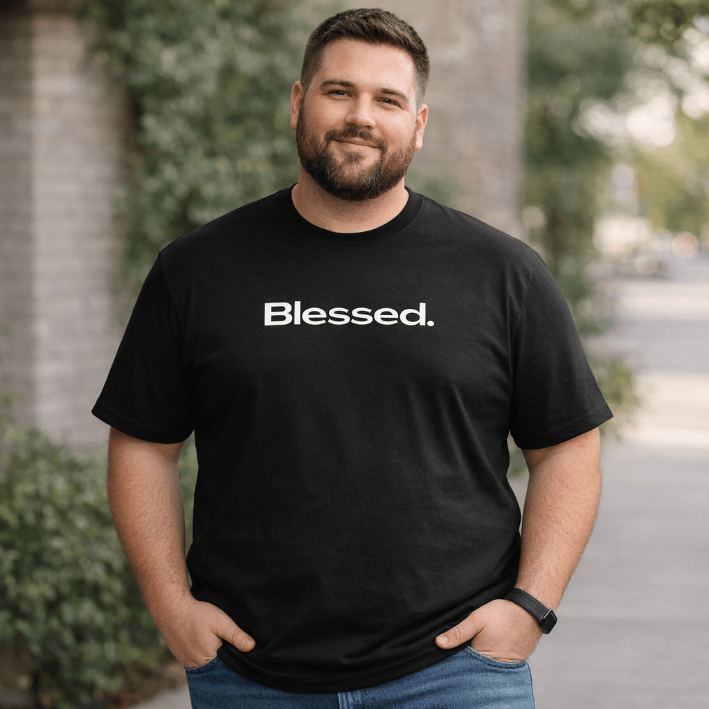 Blessed - Faith - Based Statement T-Shirt | Inspirational Tee | Family Matching Sizes - Smith's Tees