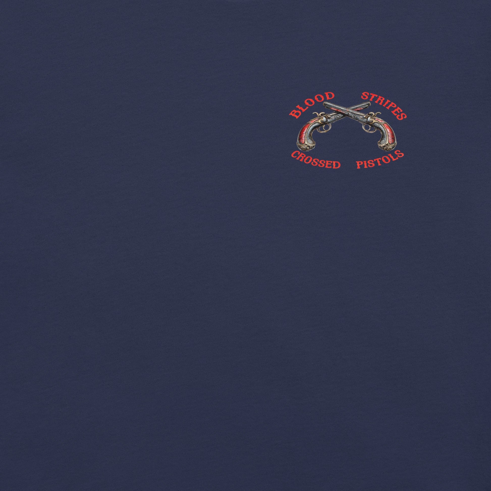 Blood Stripes Crossed Pistols | Chest Graphic | Unisex T-Shirt - Smith's Tees