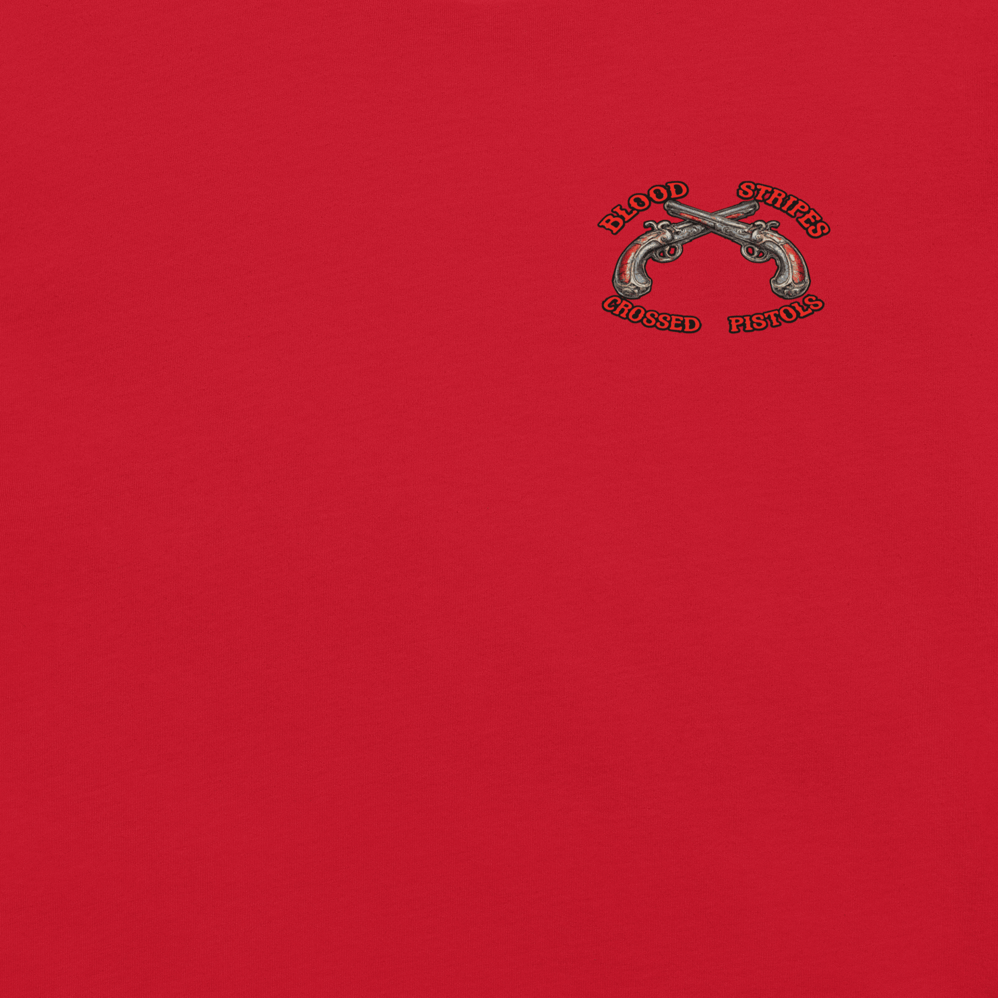 Blood Stripes Crossed Pistols | Chest Graphic | Unisex T-Shirt - Smith's Tees