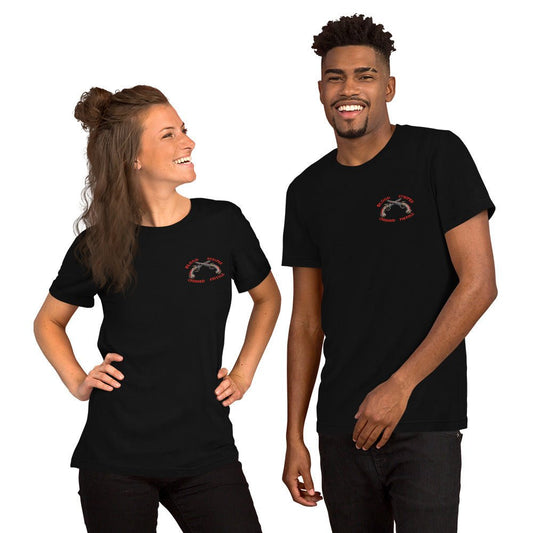 Blood Stripes Crossed Pistols | Chest Graphic | Unisex T-Shirt - Smith's Tees