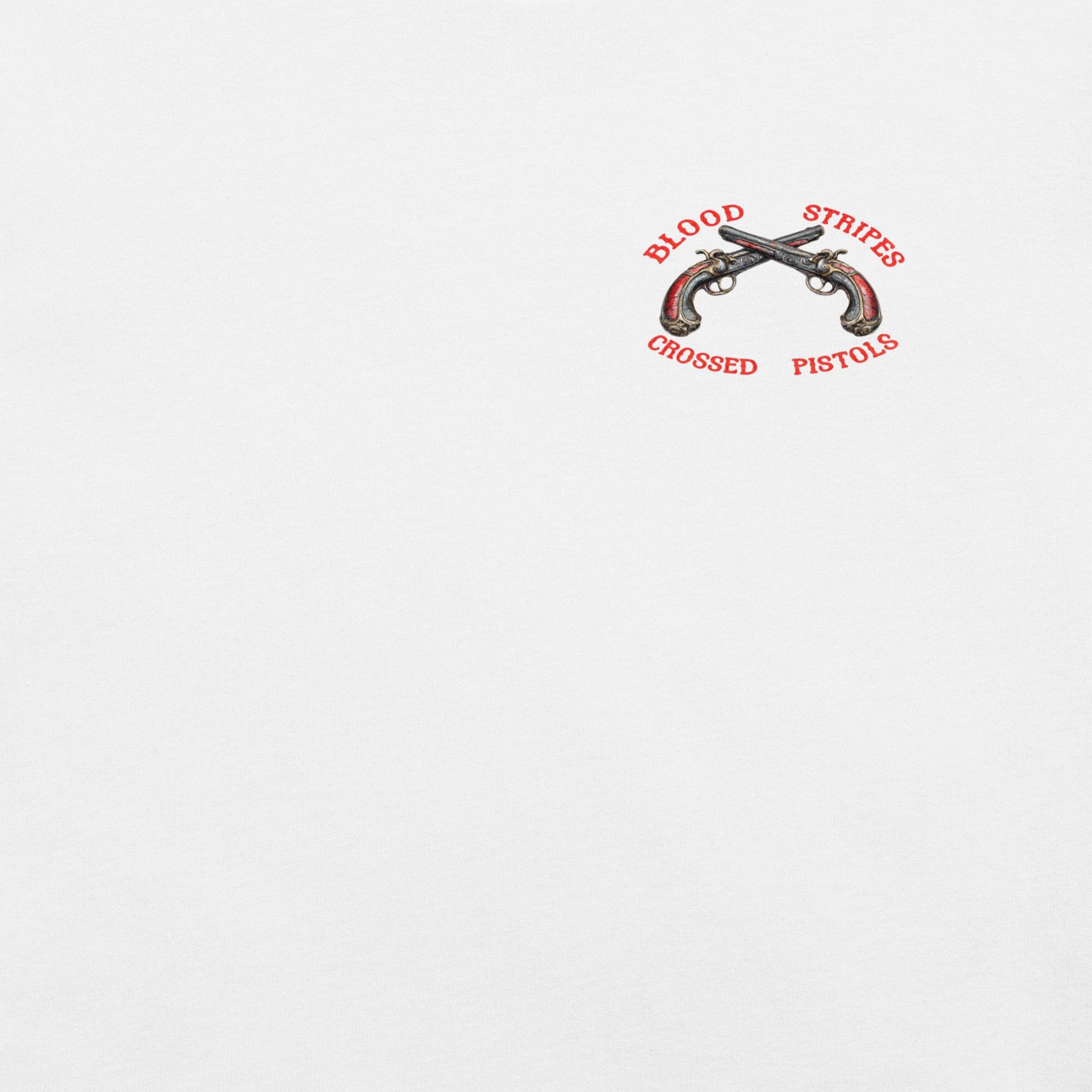 Blood Stripes Crossed Pistols | Chest Graphic | Unisex T-Shirt - Smith's Tees