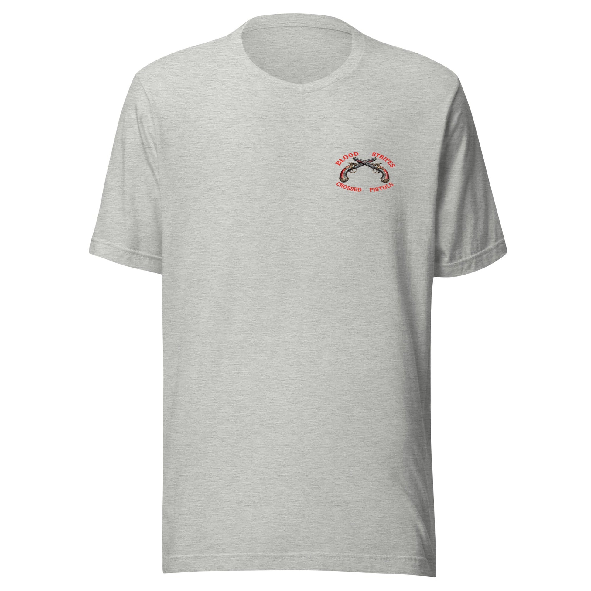 Blood Stripes Crossed Pistols | Promotional Graphic Tee | Unisex - Smith's Tees
