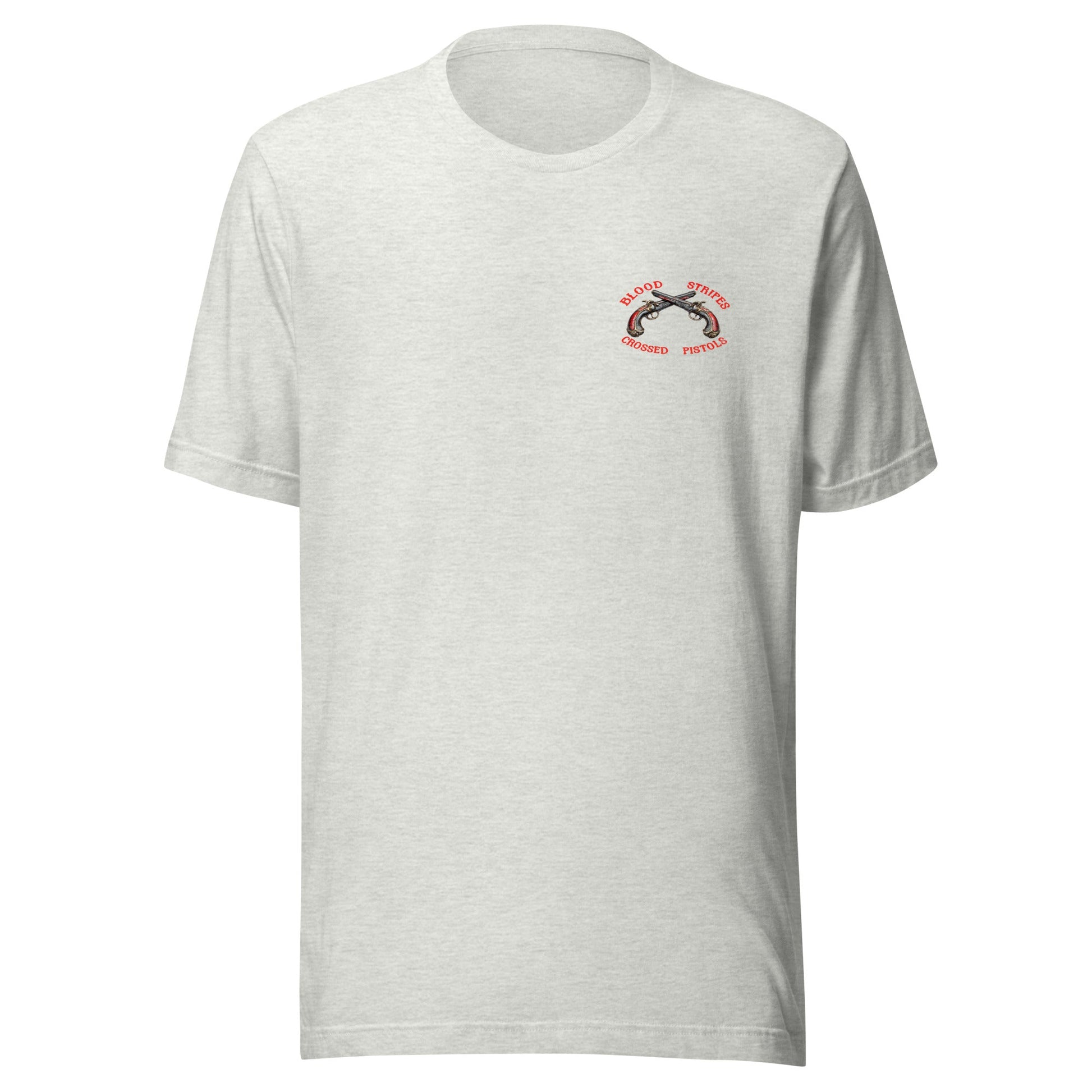 Blood Stripes Crossed Pistols | Promotional Graphic Tee | Unisex - Smith's Tees