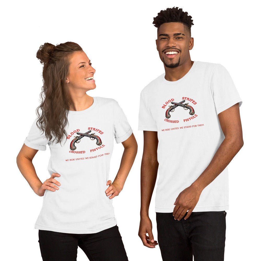 Blood Stripes Crossed Pistols | Statement Tee | Unisex - Smith's Tees
