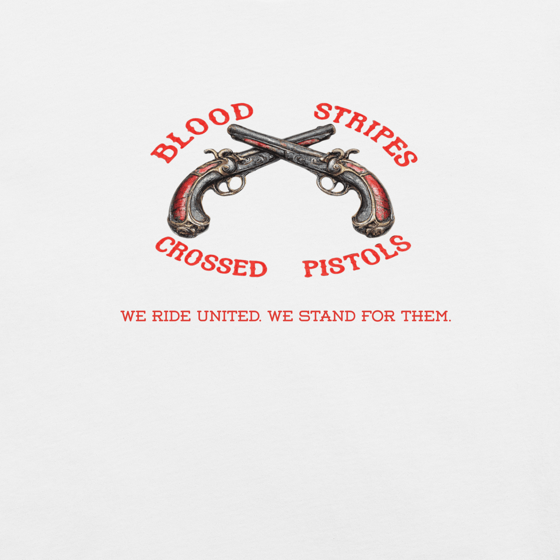 Blood Stripes Crossed Pistols | Statement Tee | Unisex - Smith's Tees