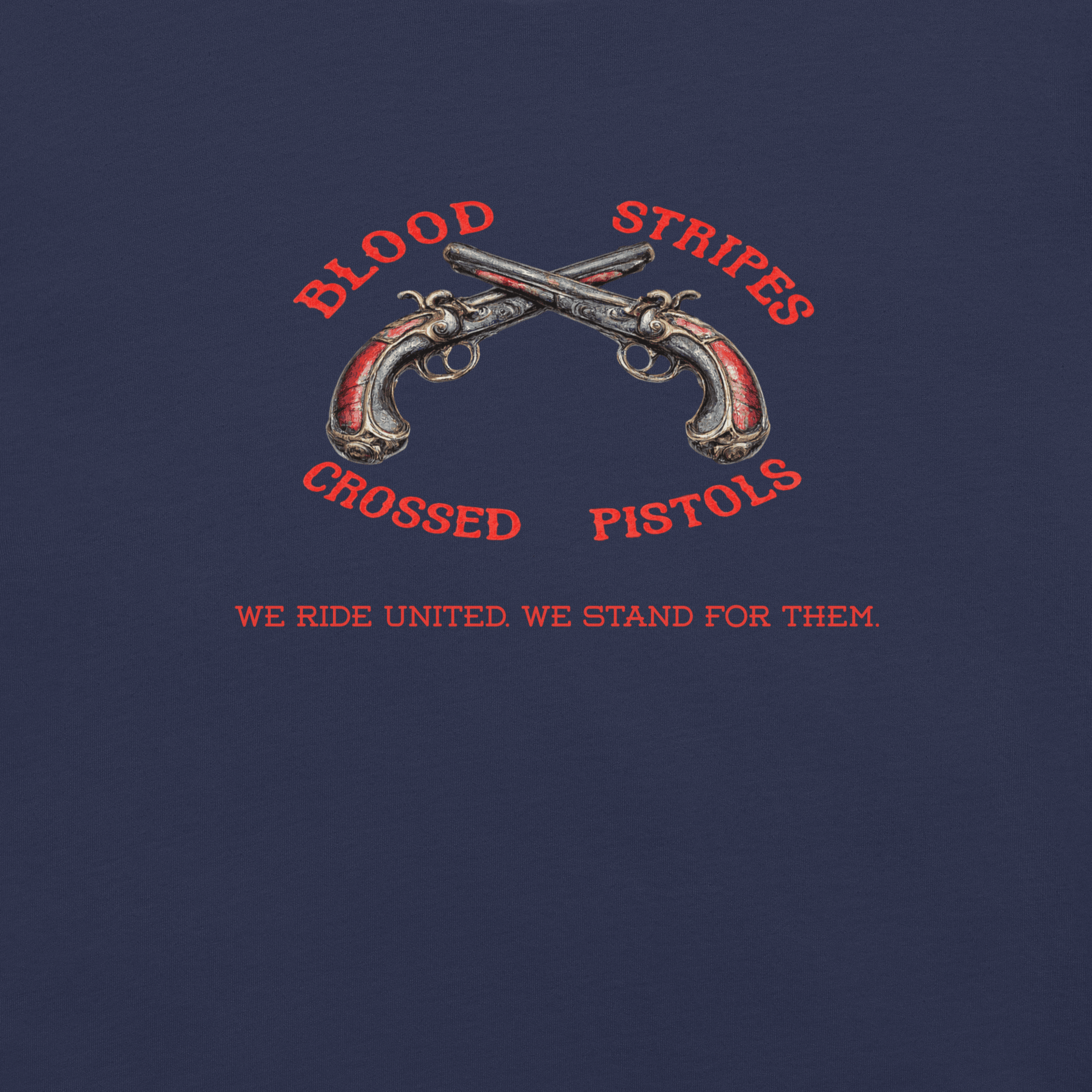 Blood Stripes Crossed Pistols | Statement Tee | Unisex - Smith's Tees