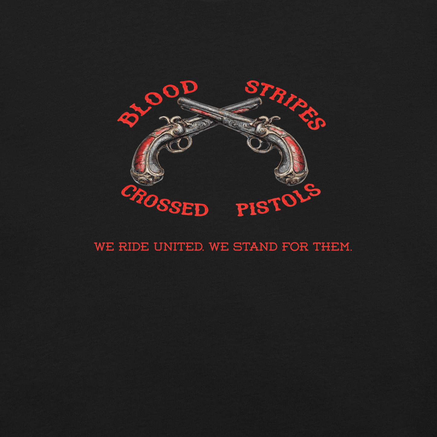 Blood Stripes Crossed Pistols | Statement Tee | Unisex - Smith's Tees