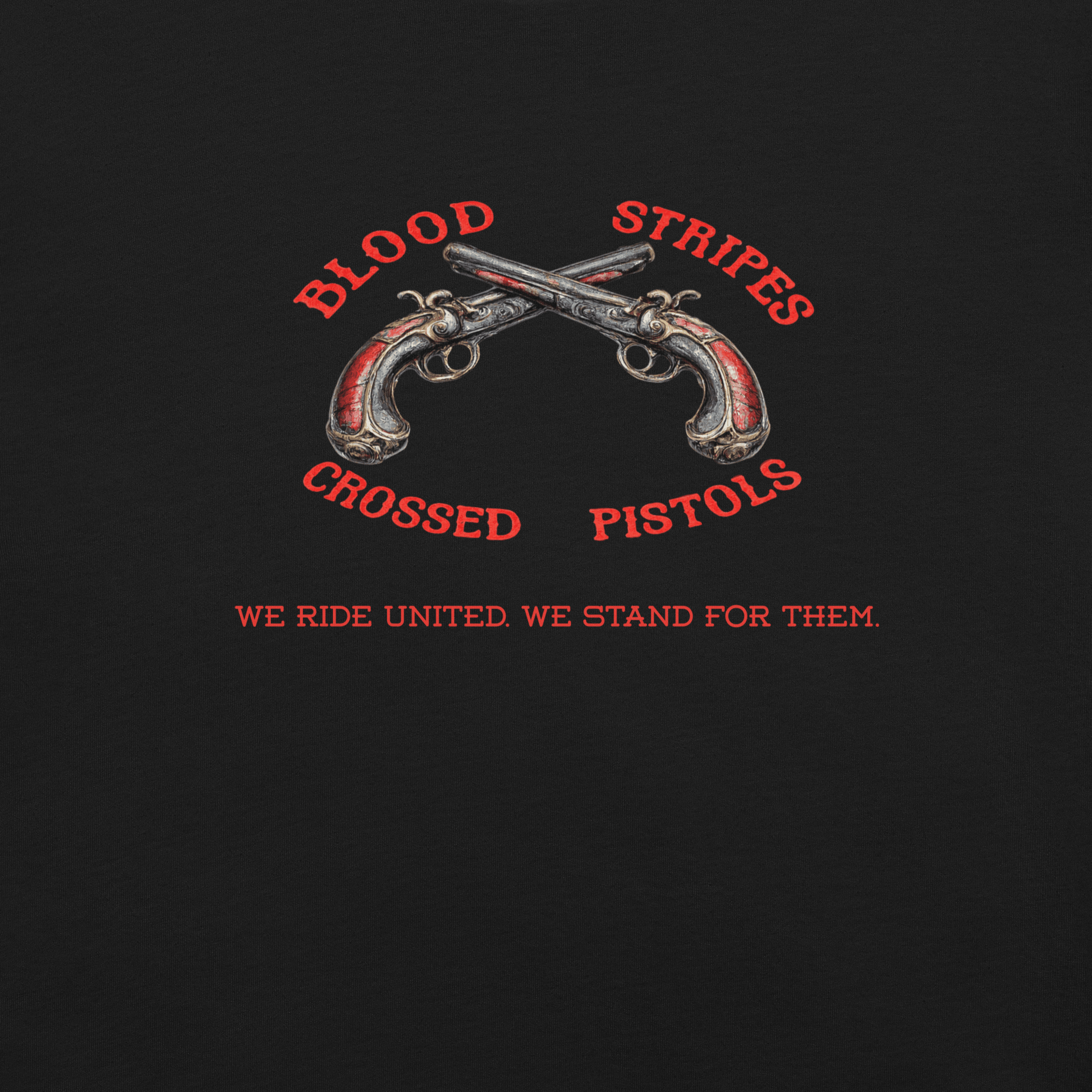 Blood Stripes Crossed Pistols | Statement Tee | Unisex - Smith's Tees