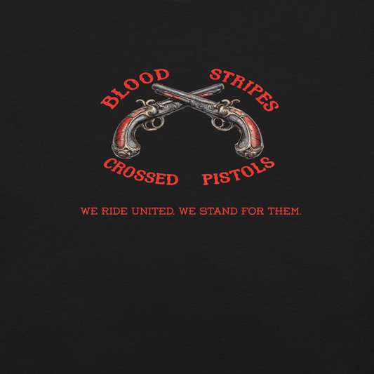 Blood Stripes Crossed Pistols | Statement Tee | Unisex - Smith's Tees