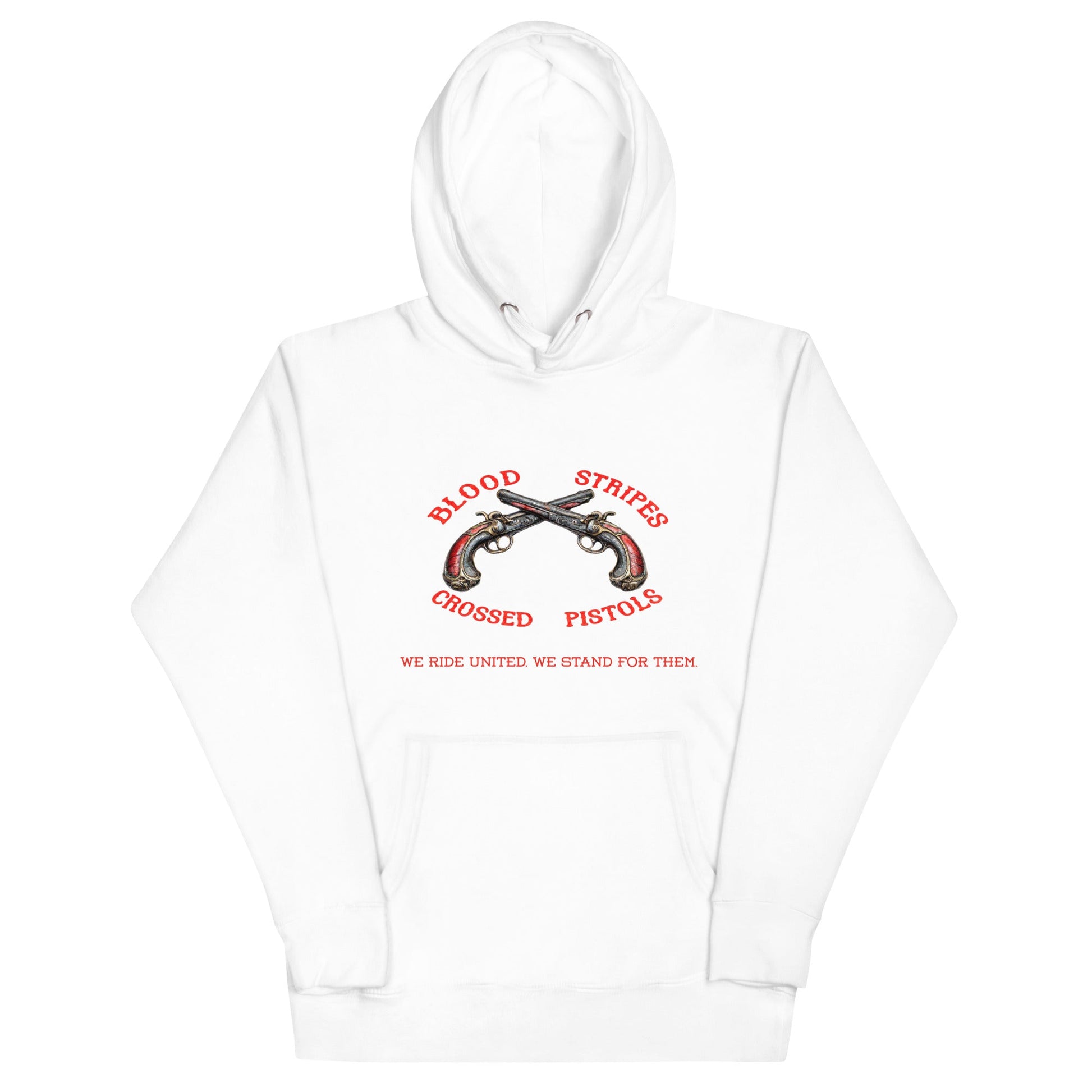 Blood Stripes Crossed Pistols | Unisex Hoodie - Smith's Tees