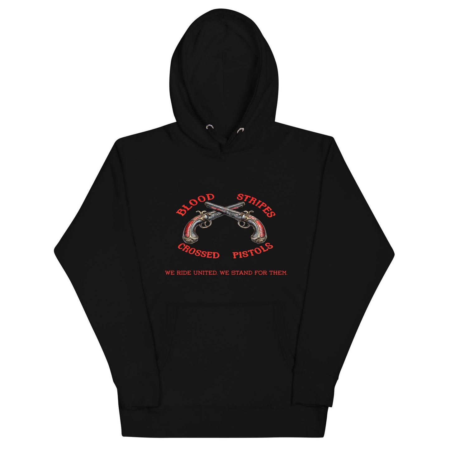 Blood Stripes Crossed Pistols | Unisex Hoodie - Smith's Tees
