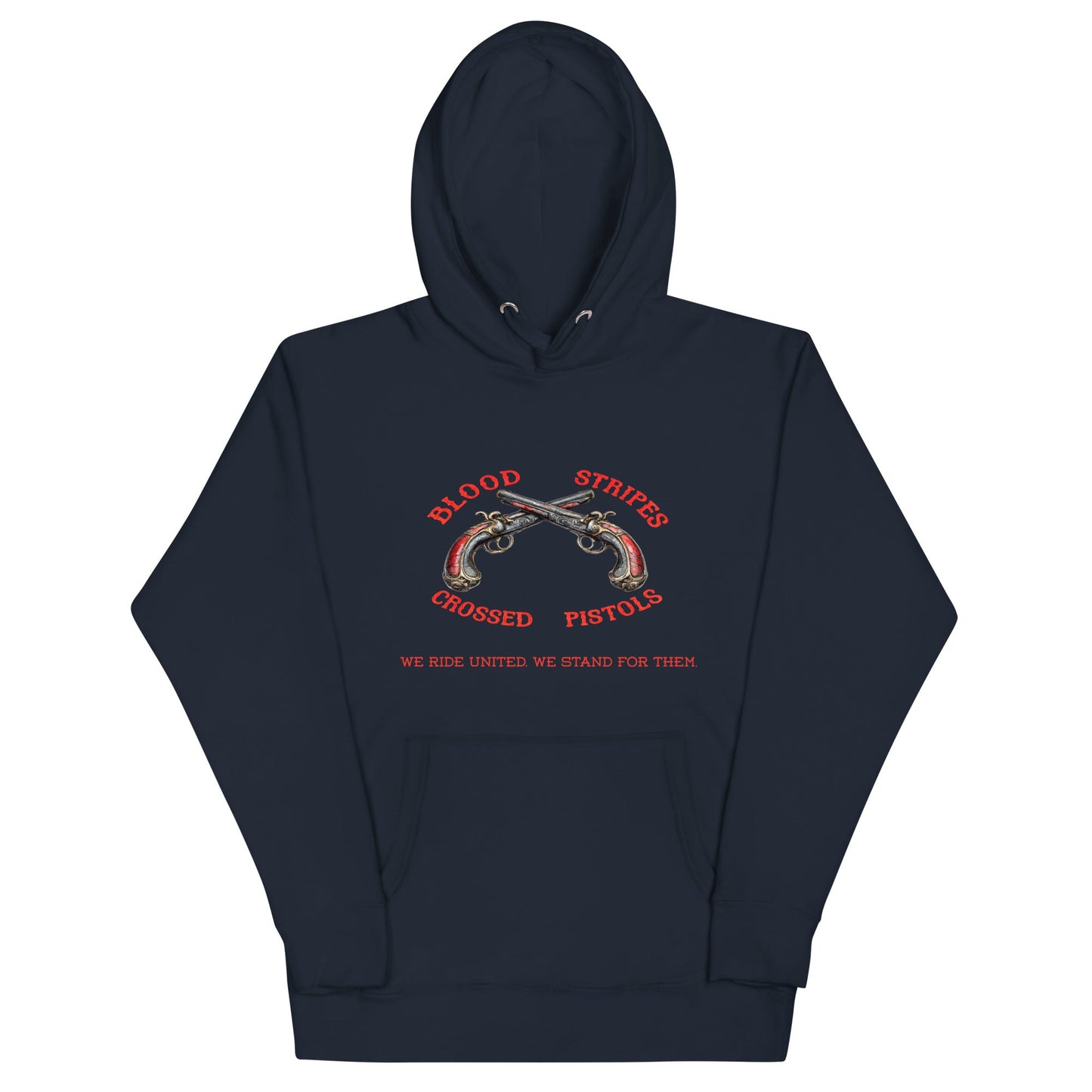 Blood Stripes Crossed Pistols | Unisex Hoodie - Smith's Tees