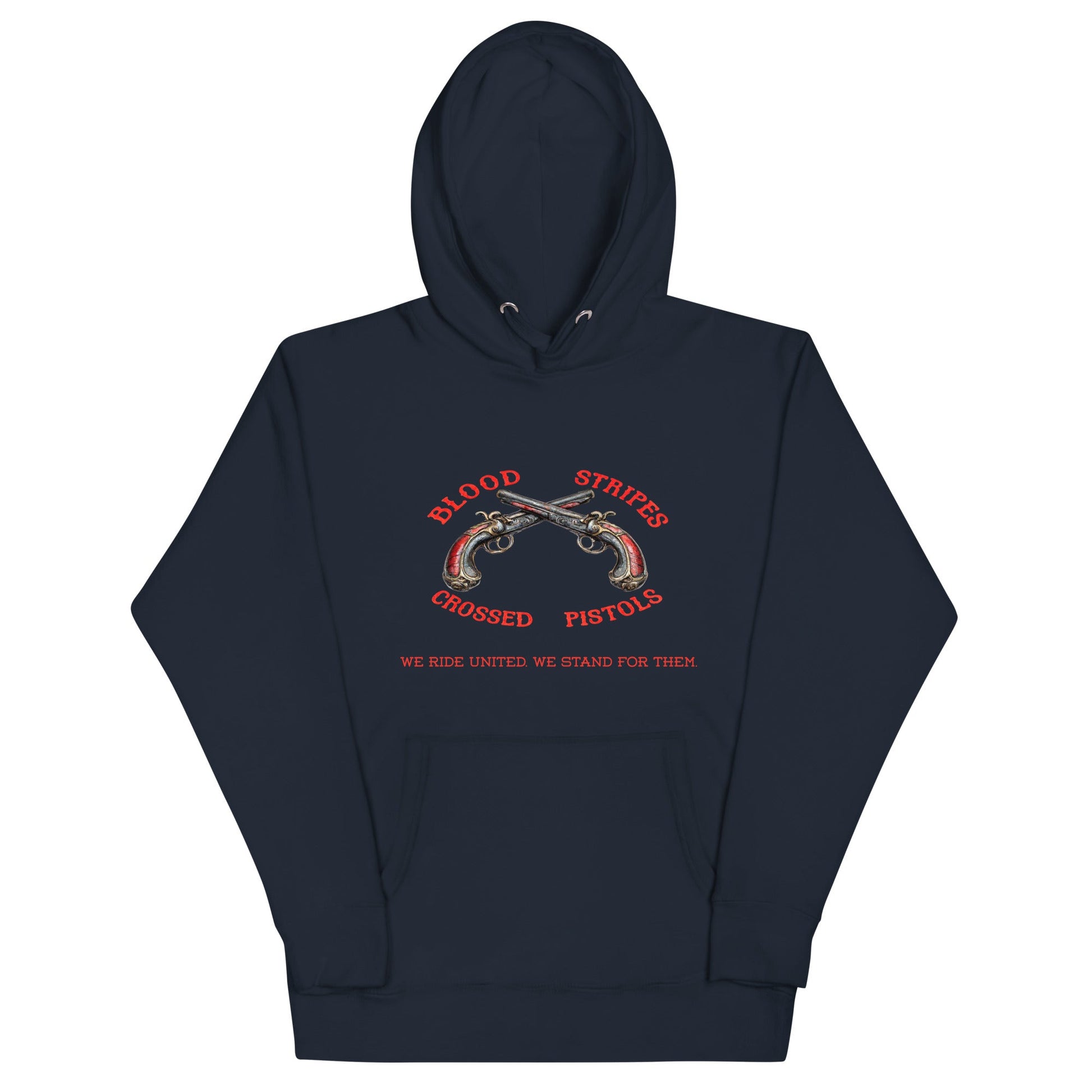Blood Stripes Crossed Pistols | Unisex Hoodie - Smith's Tees