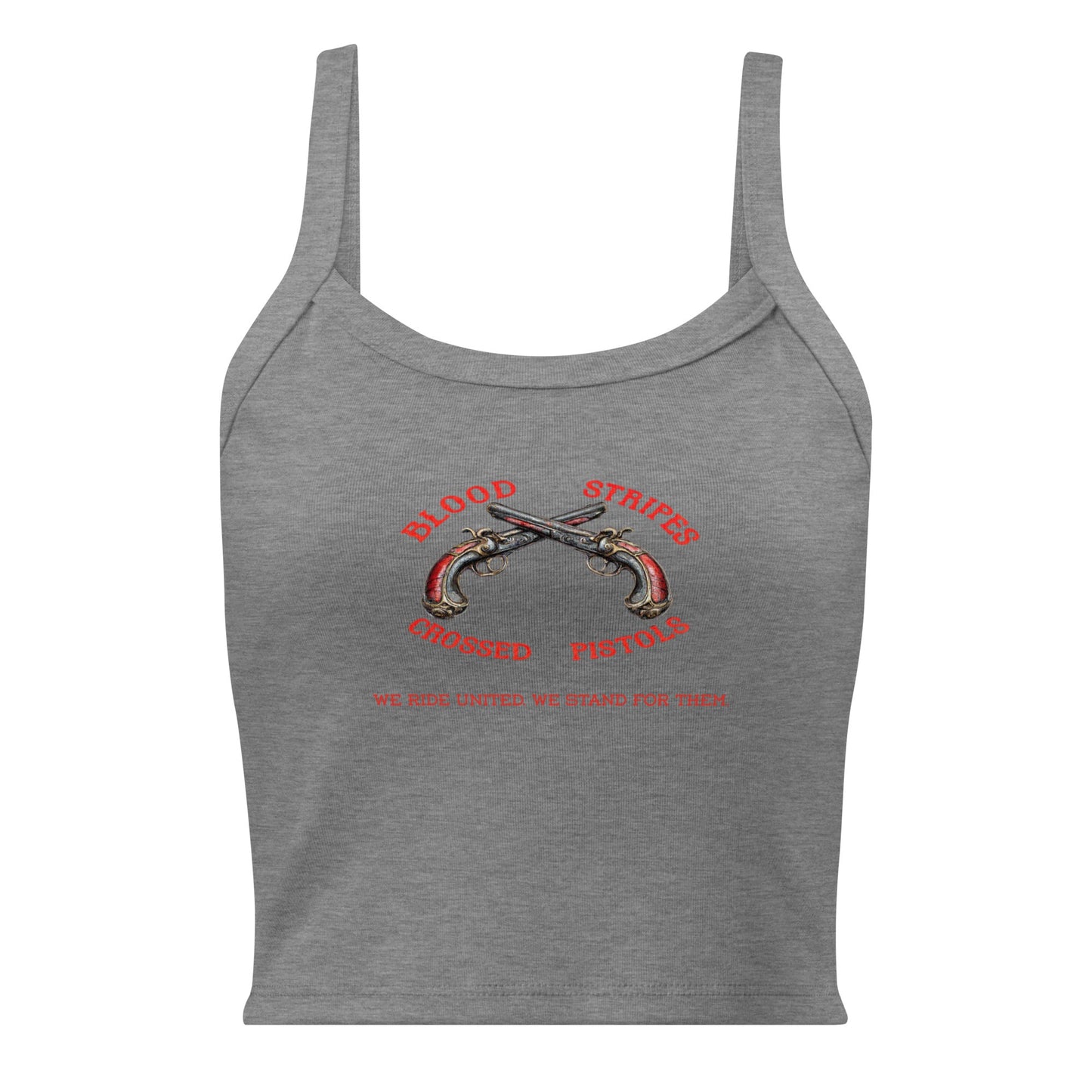 Blood Stripes Crossed Pistols | Women’s Micro - Rib Tank Top - Smith's Tees