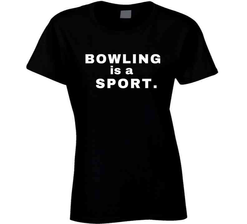 Bowling is a Sport - Family Statement Shirt - Unisex - White Print - Smith's Tees