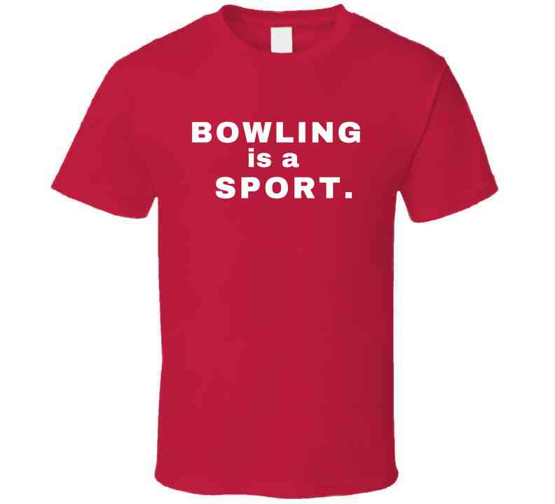 Bowling is a Sport - Family Statement Shirt - Unisex - White Print - Smith's Tees