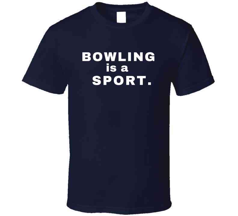 Bowling is a Sport - Family Statement Shirt - Unisex - White Print - Smith's Tees