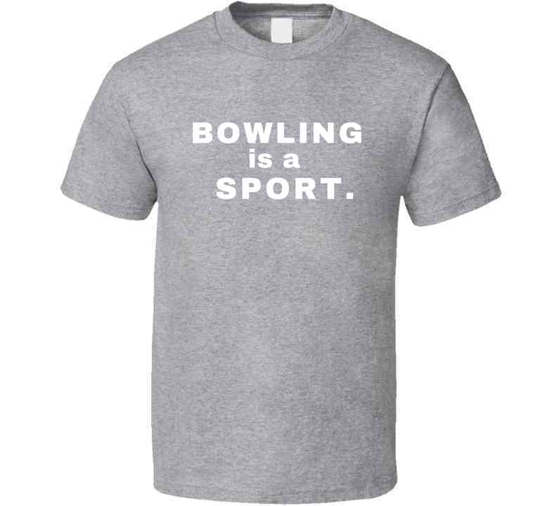 Bowling is a Sport - Family Statement Shirt - Unisex - White Print - Smith's Tees