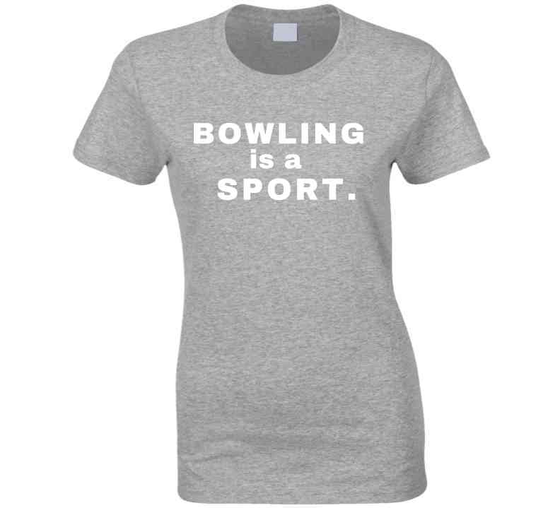 Bowling is a Sport - Family Statement Shirt - Unisex - White Print - Smith's Tees