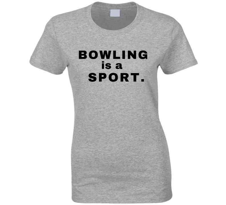 Bowling Is A Sport - Statement Shirt - Unisex - Family Tees - Black Print - Smith's Tees