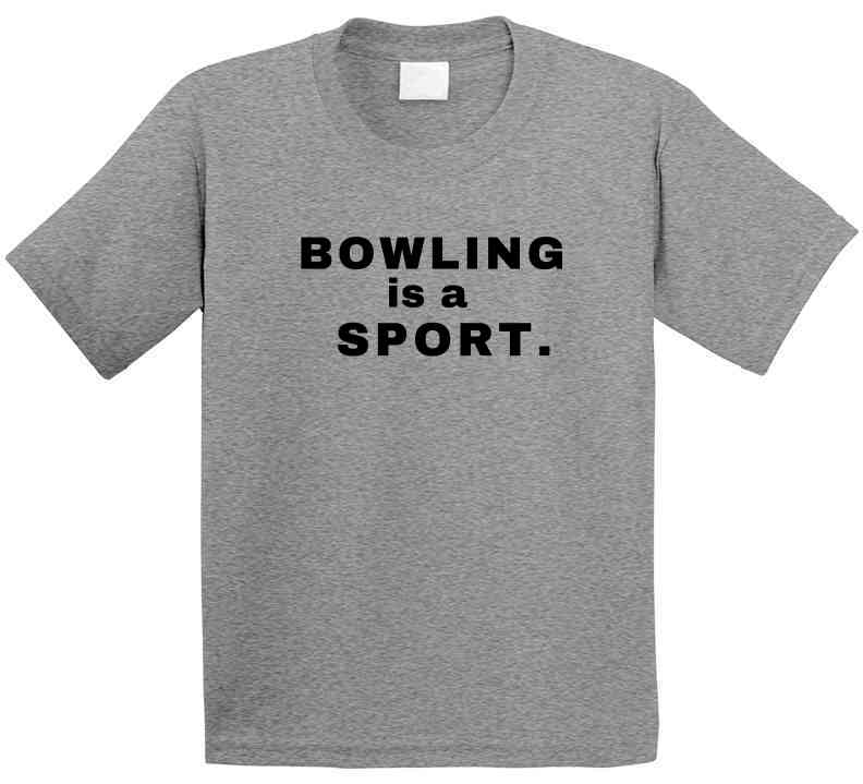 Bowling Is A Sport - Statement Shirt - Unisex - Family Tees - Black Print - Smith's Tees