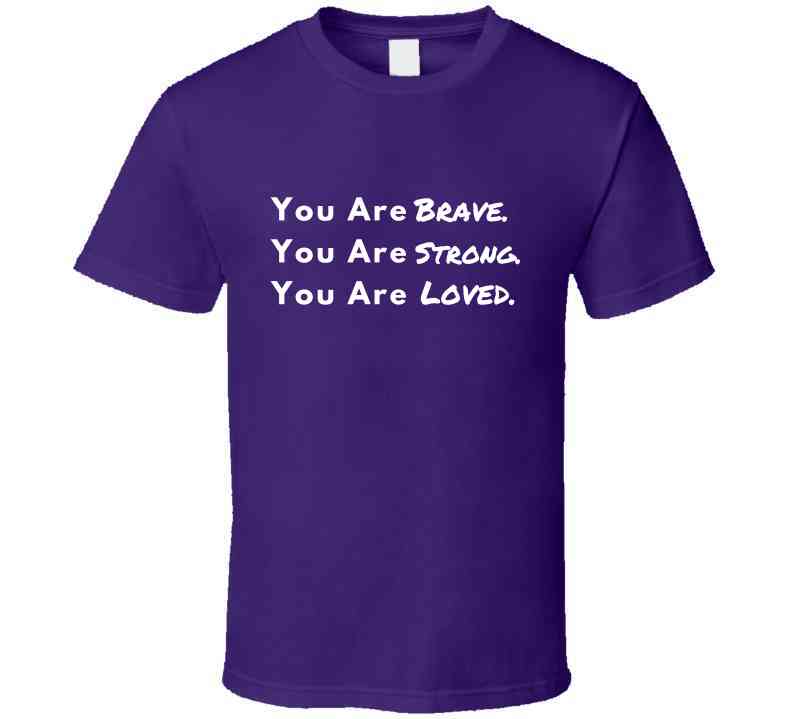 Brave. Strong. Loved. - Inspirational Statement Shirt - Unisex - Family Sizes - Smith's Tees