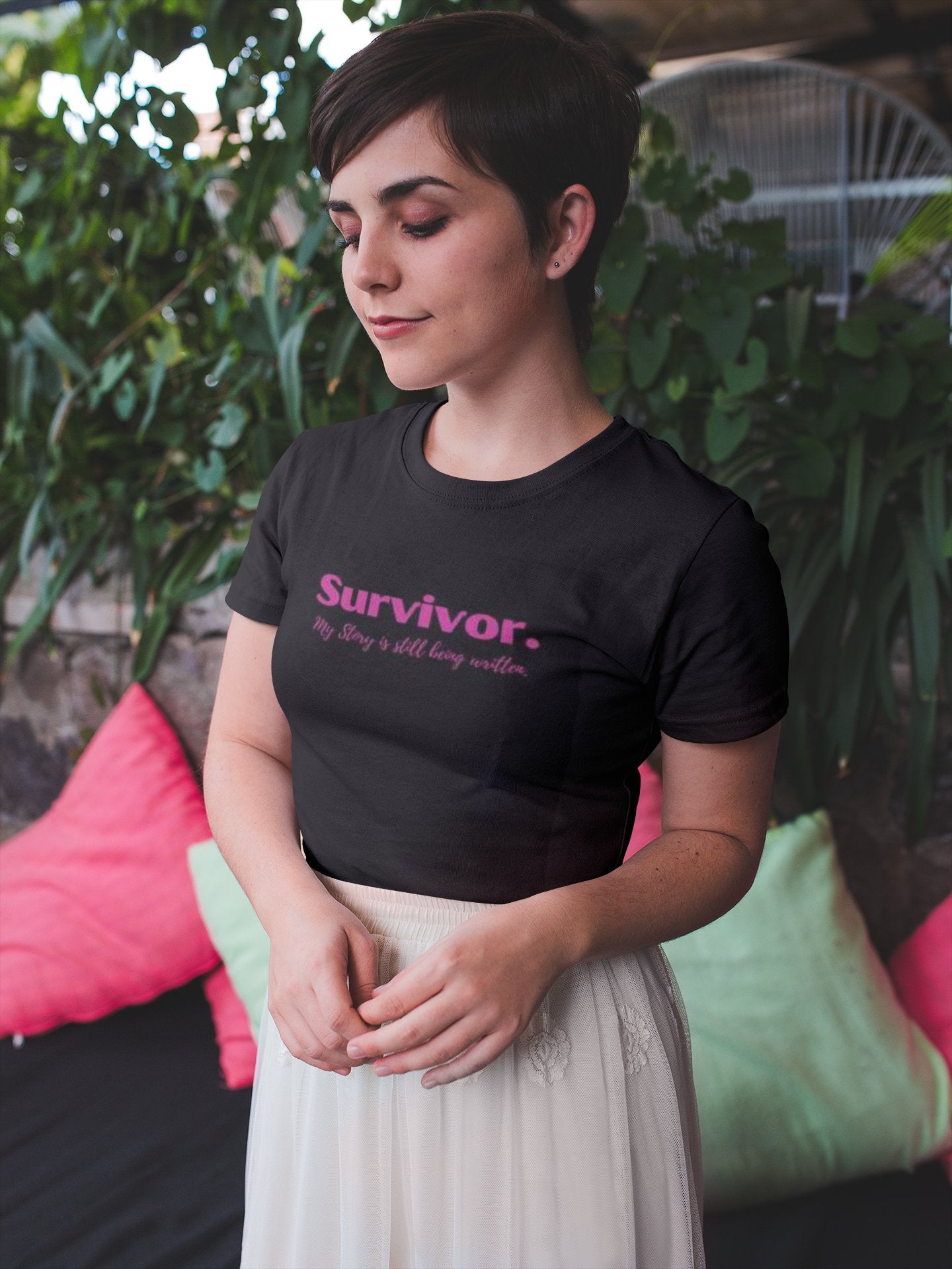 Breast Cancer Survivor - Inspiring Statement Shirt - Smith's Tees