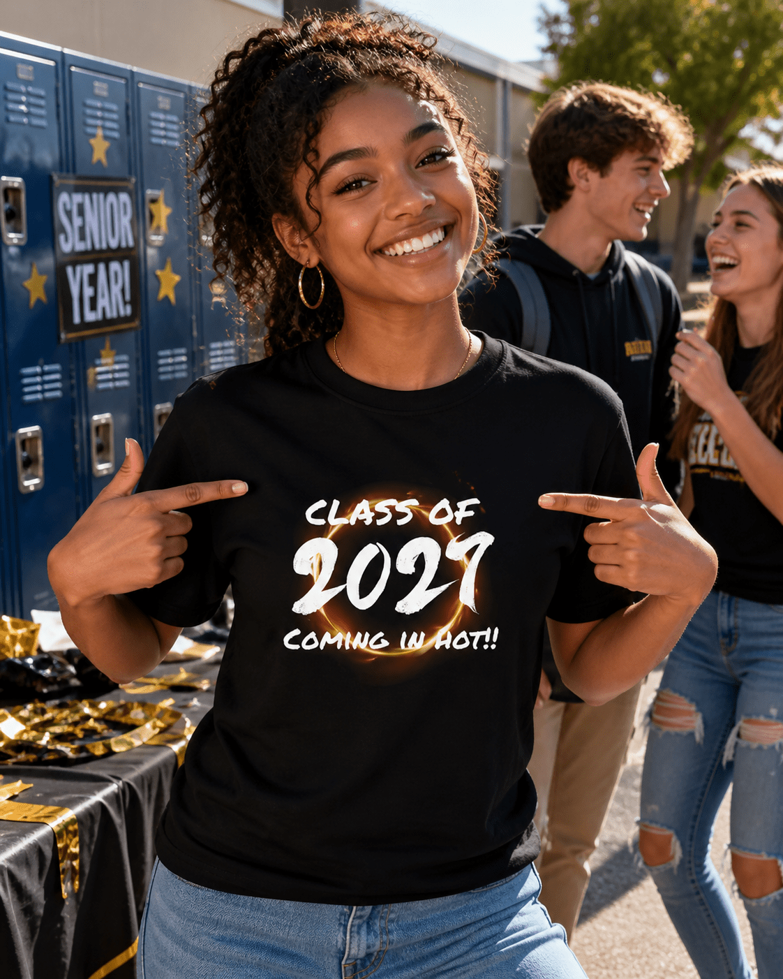 Class of 2027 Coming in Hot T-Shirt | Senior Year Statement Tee | Unisex - Smith's Tees