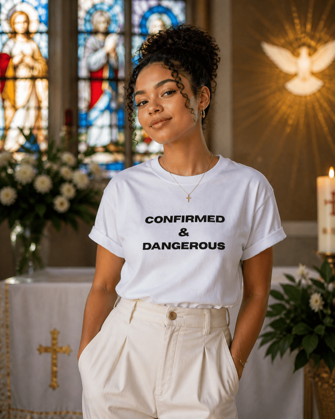 Confirmed & Dangerous Statement T-Shirt | Faith - Based Tee | Unisex - Smith's Tees