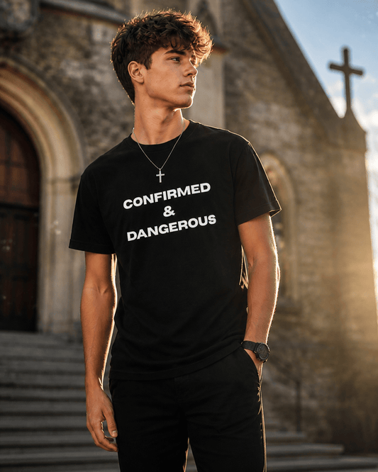 Confirmed & Dangerous Statement T-Shirt | Faith - Based Tee | Unisex - Smith's Tees