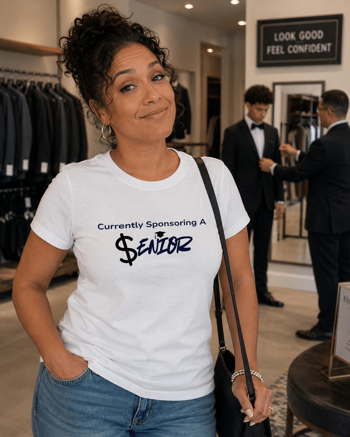 Currently Sponsoring A Senior | Senior Parent Statement Tee | Unisex - Smith's Tees