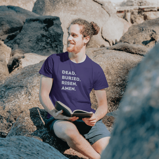 Dead. Buried. Risen. Amen. - Easter Statement Shirt - Unisex - Smith's Tees