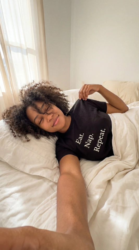 Eat. Nap. Repeat. - Funny Statement T-Shirt | Foodie Tee | Unisex - Smith's Tees