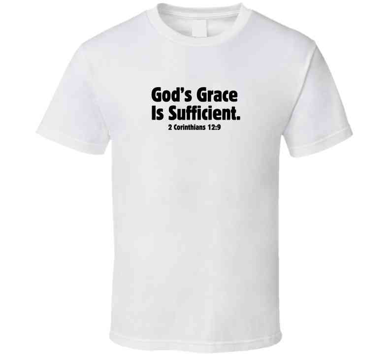 Faith Statement Shirt - God's Grace Is Sufficient - Unisex - Smith's Tees