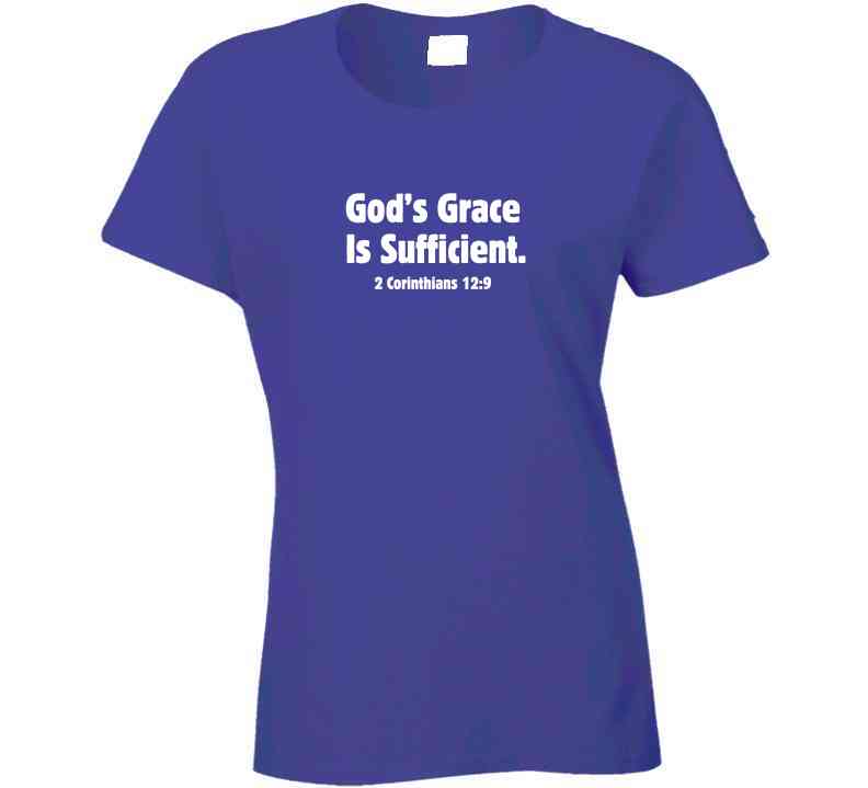 Faith Statement Shirt - God's Grace Is Sufficient - Unisex - Smith's Tees