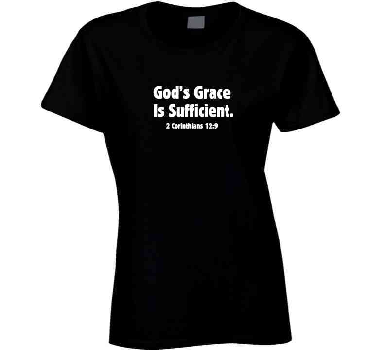 Faith Statement Shirt - God's Grace Is Sufficient - Unisex - Smith's Tees